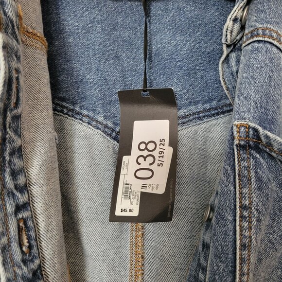 Future Collective Womens Size 18 Denim Shirt Dress With Button Front & Pockets L - Picture 6 of 8